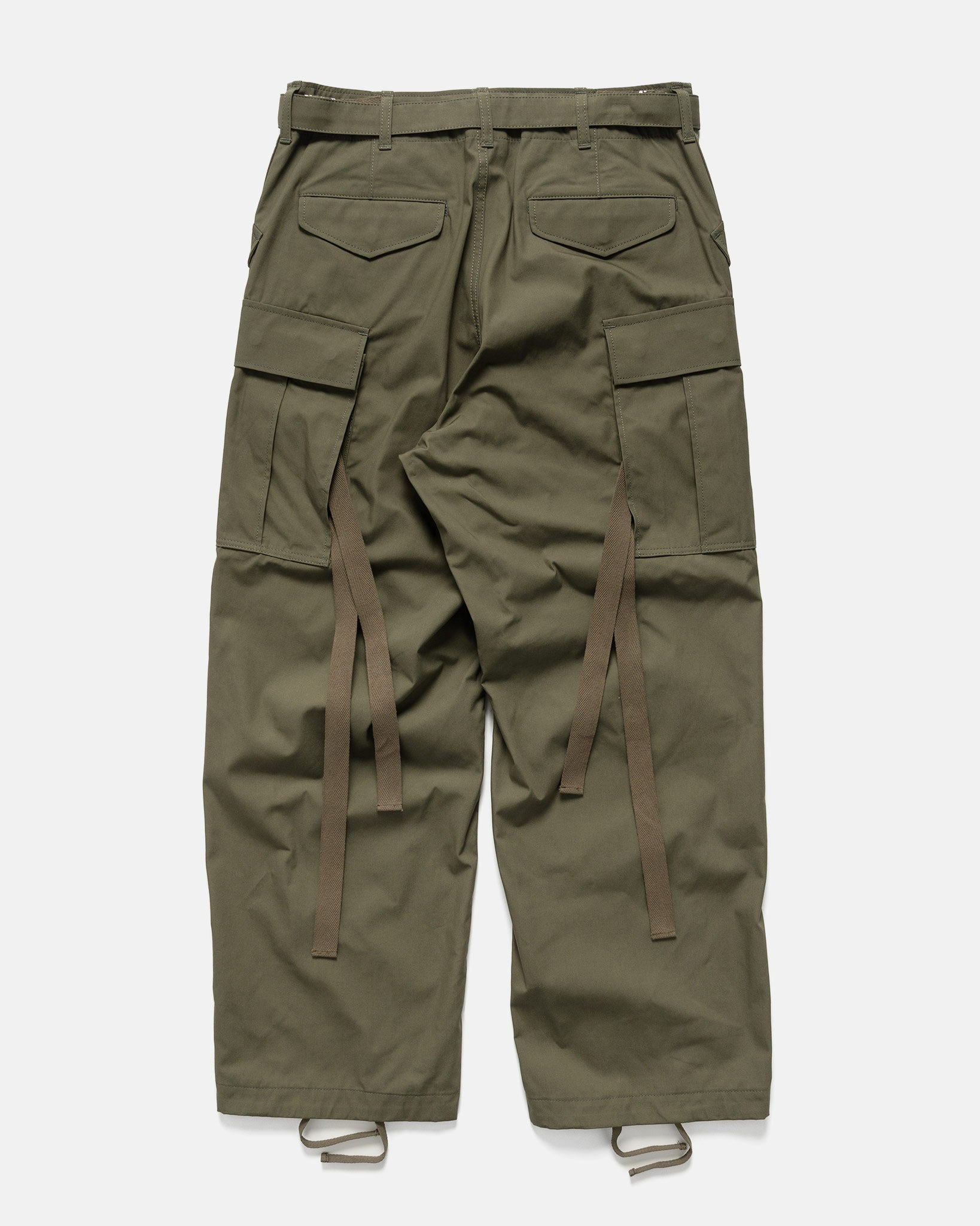 Cotton Nylon Oxford Pants Khaki - 5