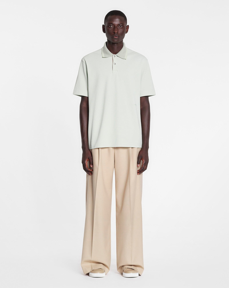 Lanvin OVERSIZED POLO WITH CURB LACE DETAILS outlook
