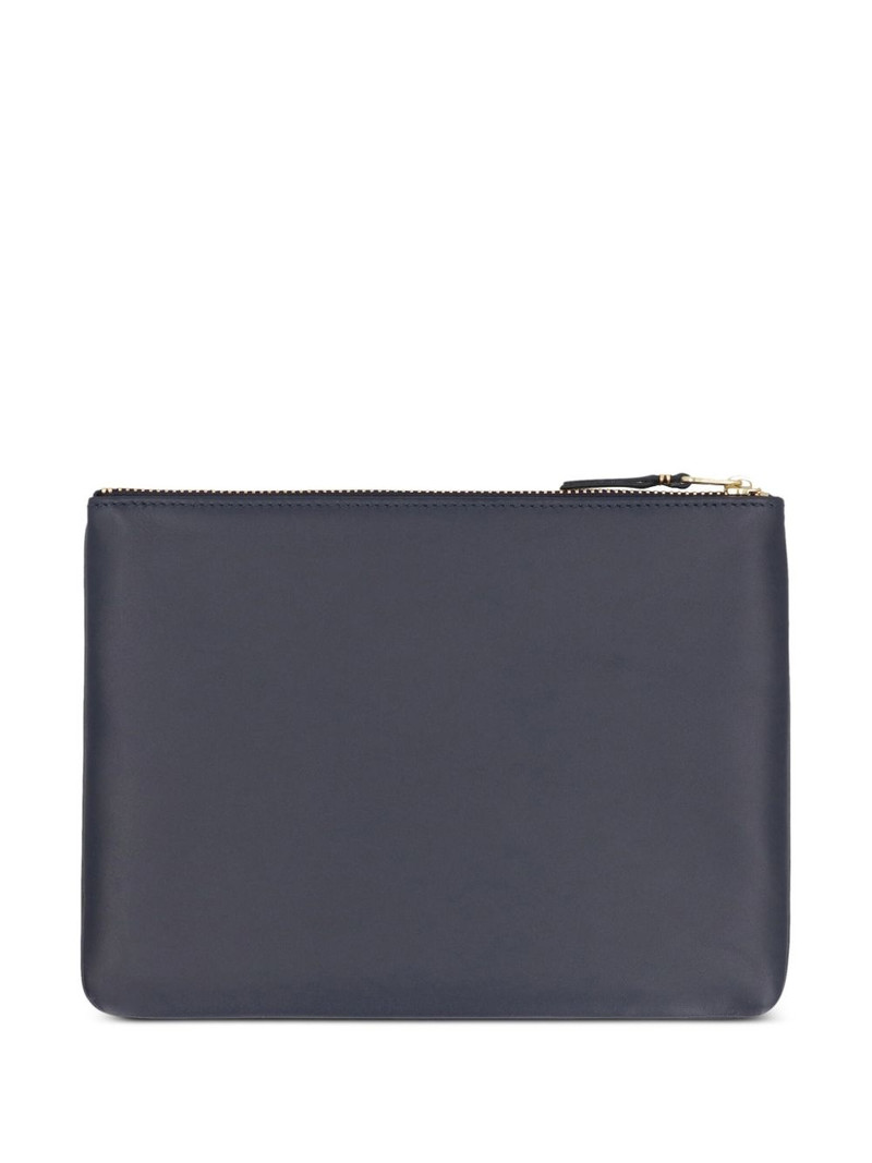 Comme Des Garçons logo-print leather pouch outlook