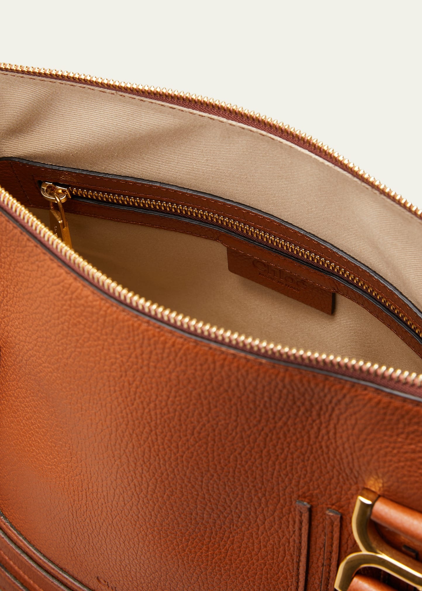 Marcie Medium Zip Leather Satchel Bag - 4