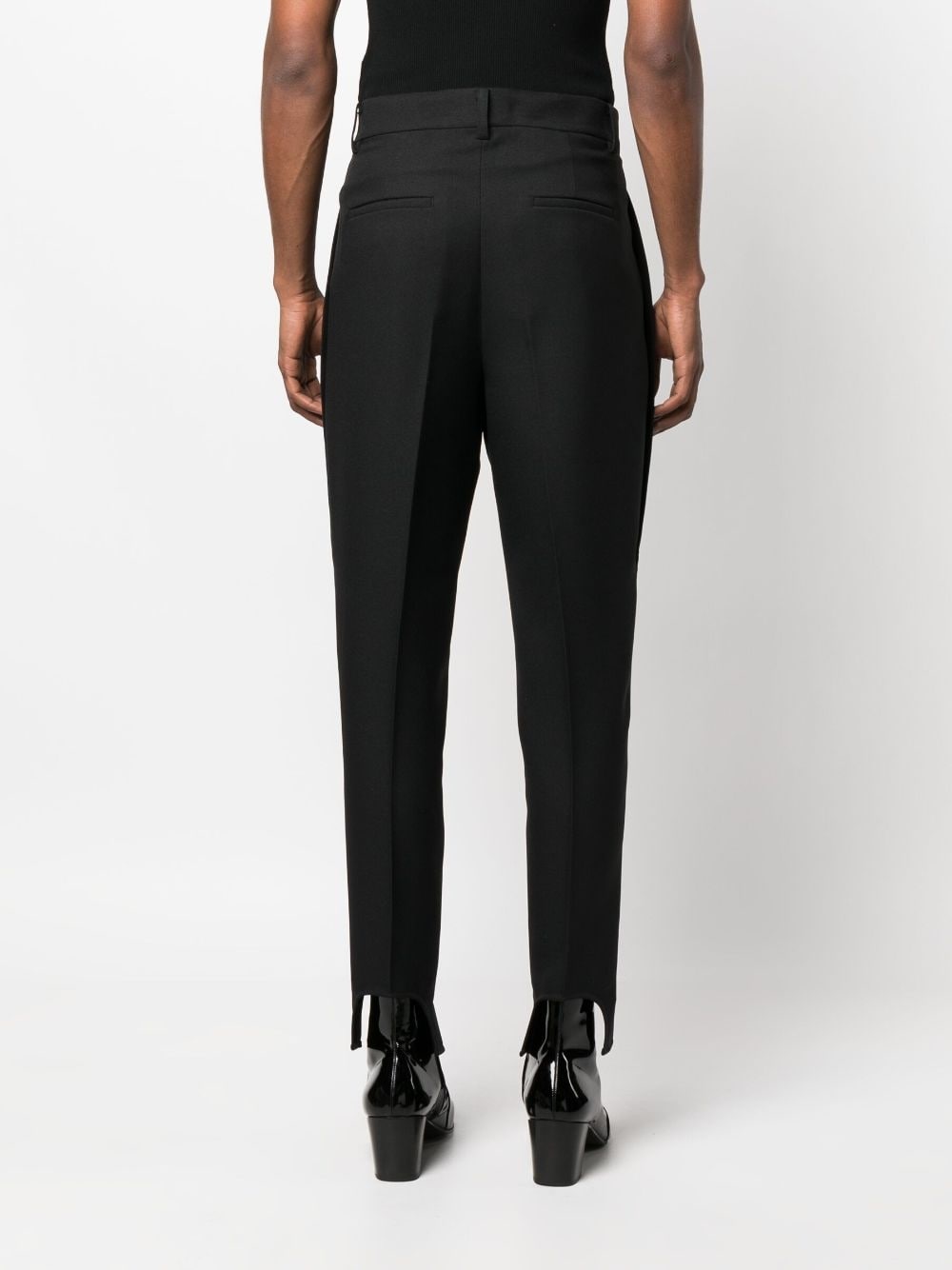 tapered stirrup trousers - 4