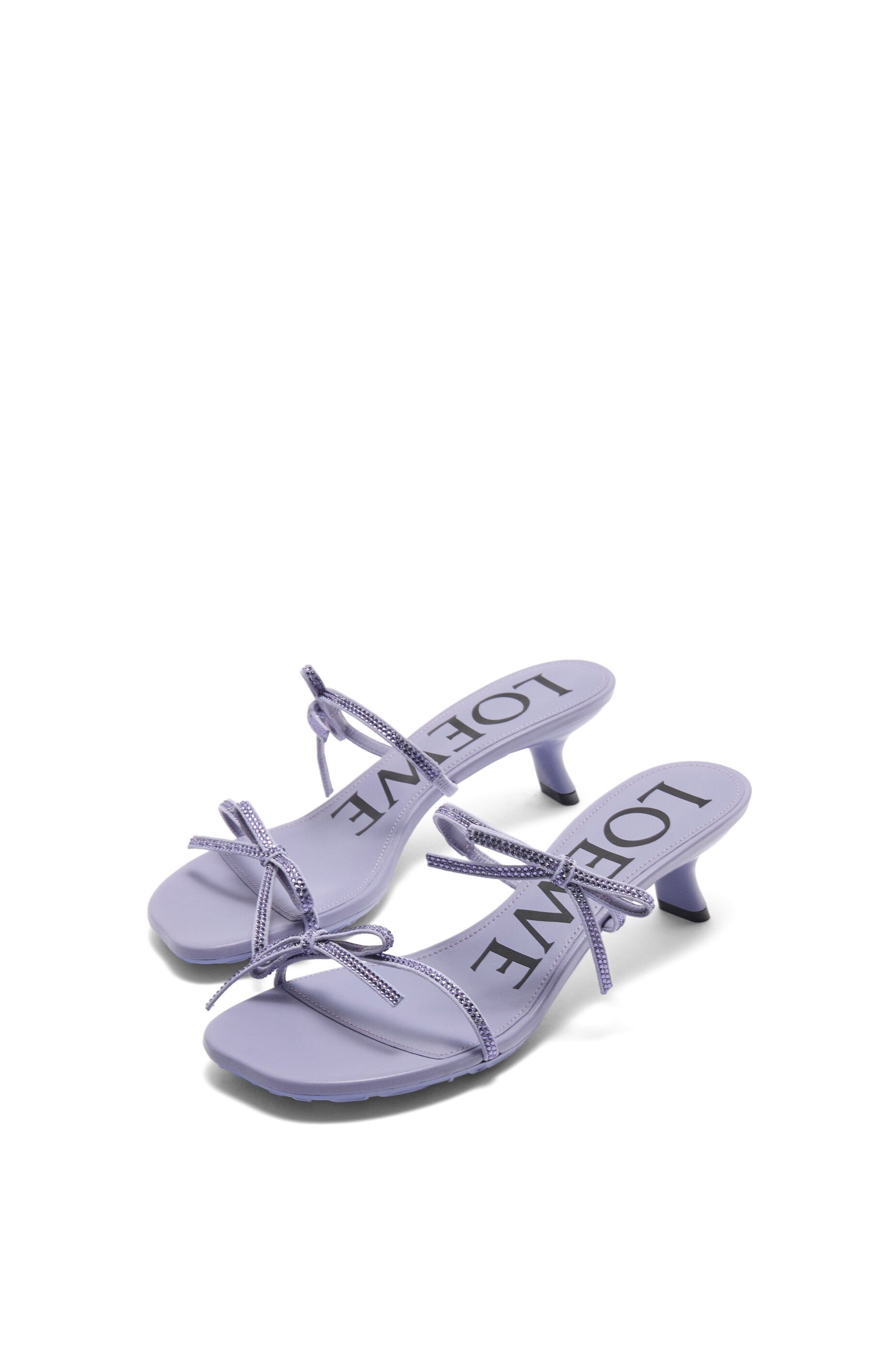 Petal sandal in suede and rhinestones - 3