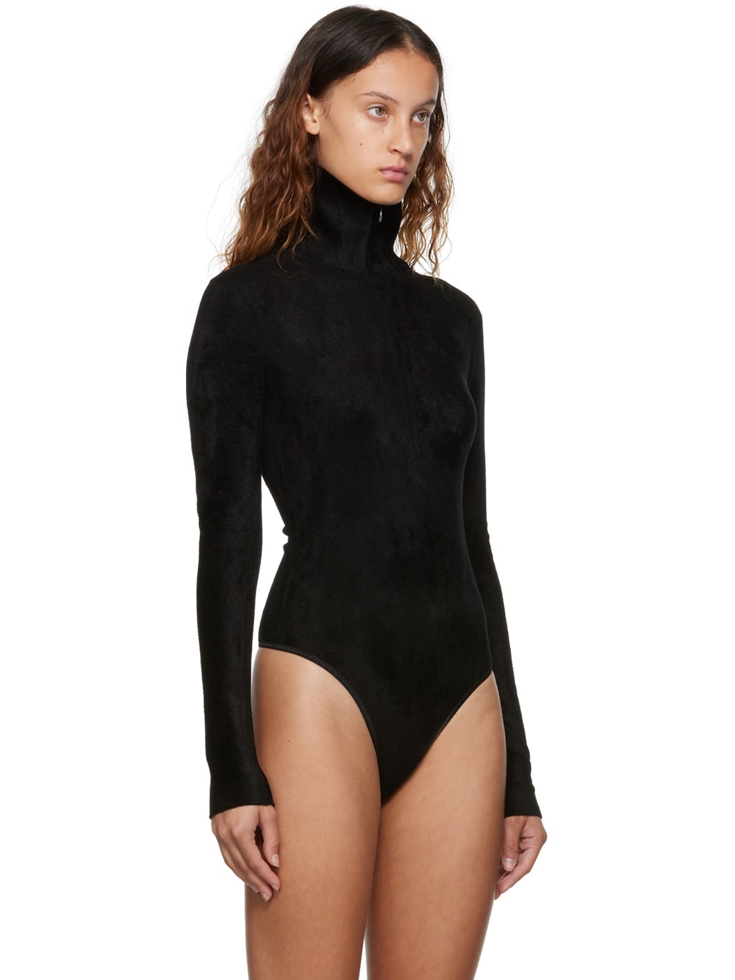 Black Turtleneck Bodysuit - 4