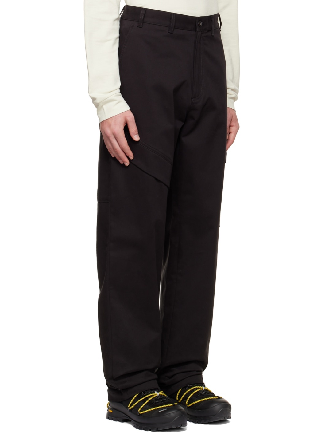 Black Cargo Trousers - 2