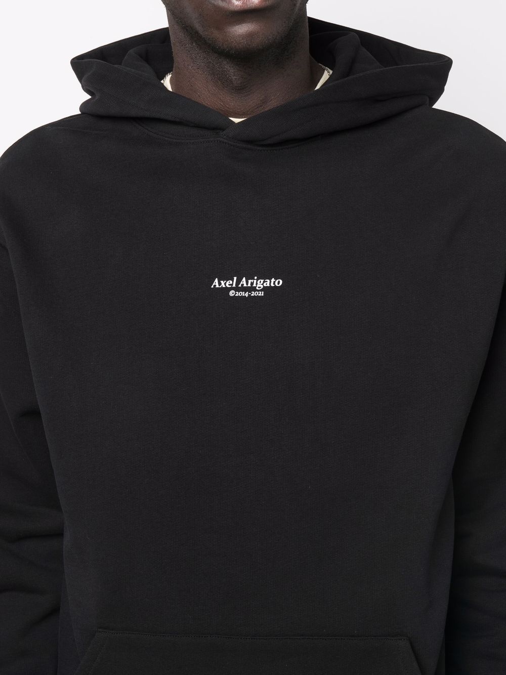 embroidered-logo organic cotton hoodie - 5