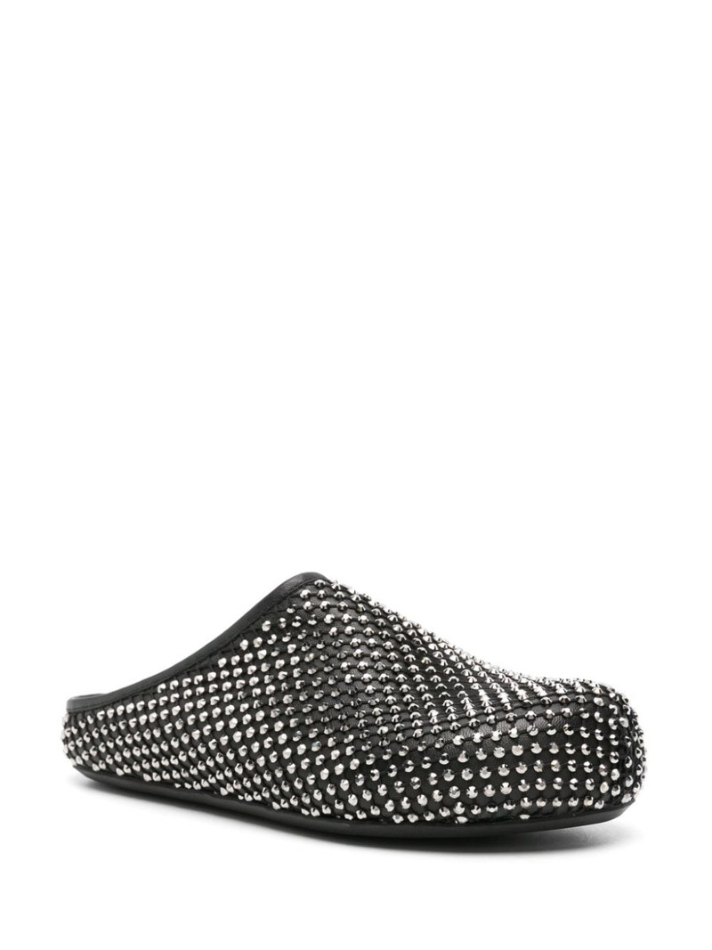 Marni rhinestone-embellished leather mules outlook
