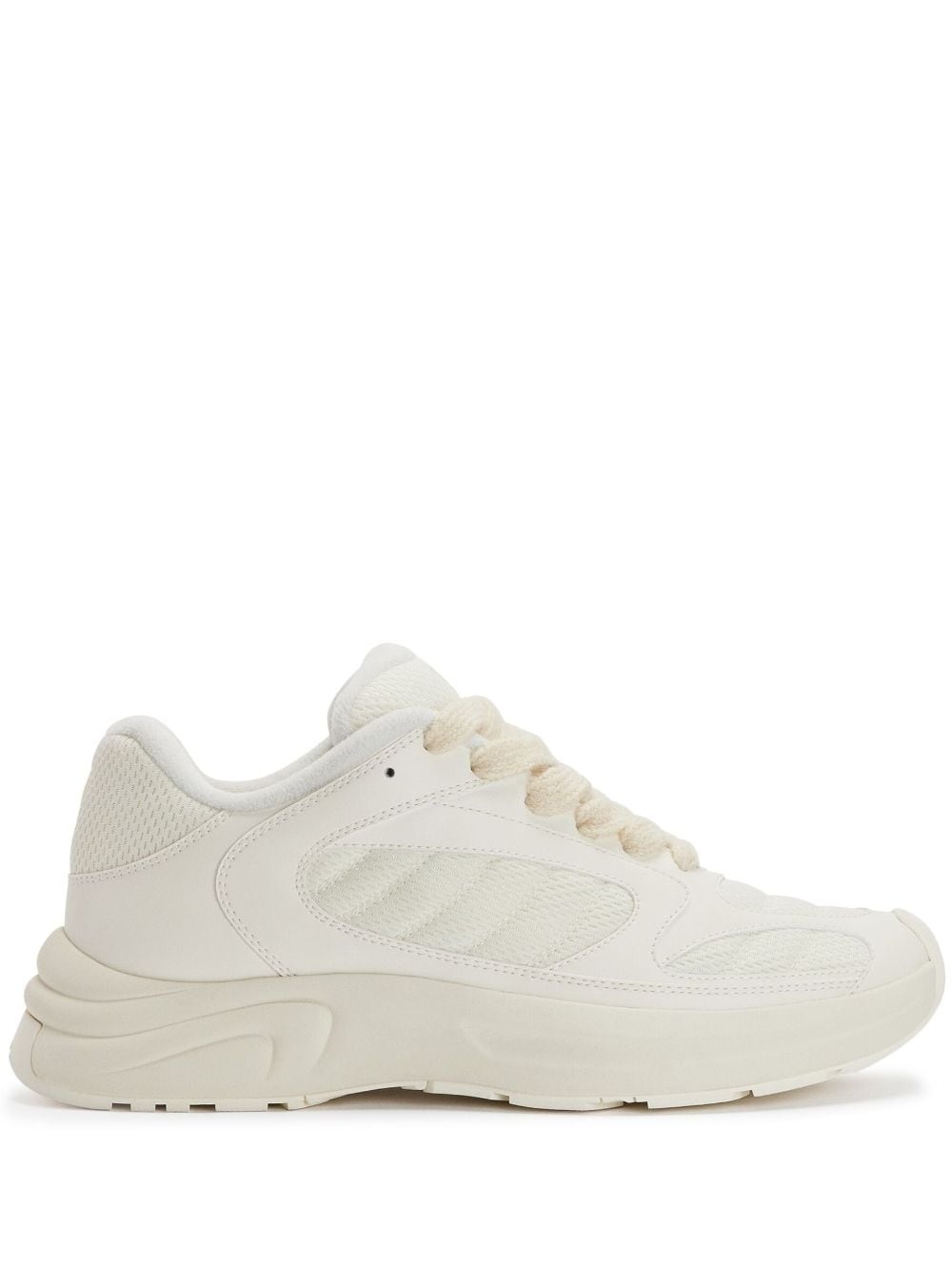 panelled low-top sneakers - 1