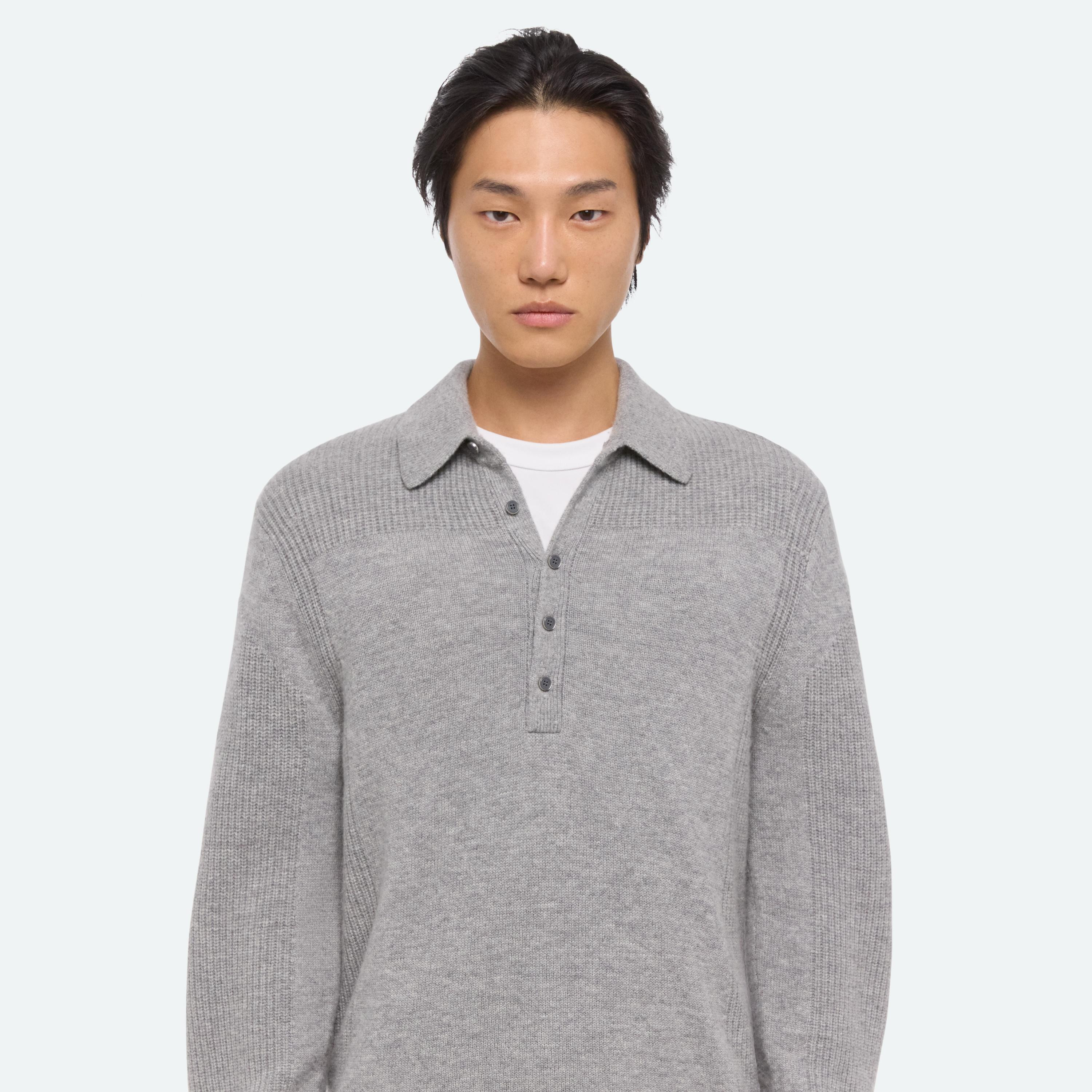 BLOCK POLO SWEATER - 7