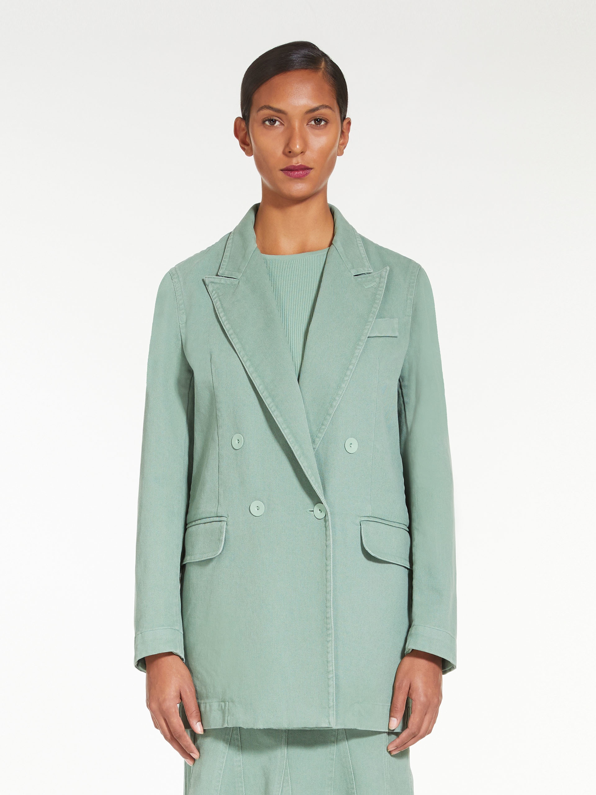 ZENOBIA Cotton drill double-breasted jacket - 3