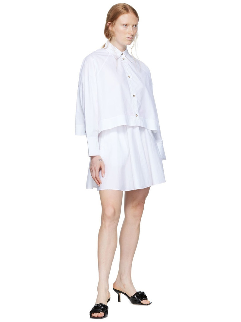 GANNI SSENSE Exclusive White Sport Skirt outlook