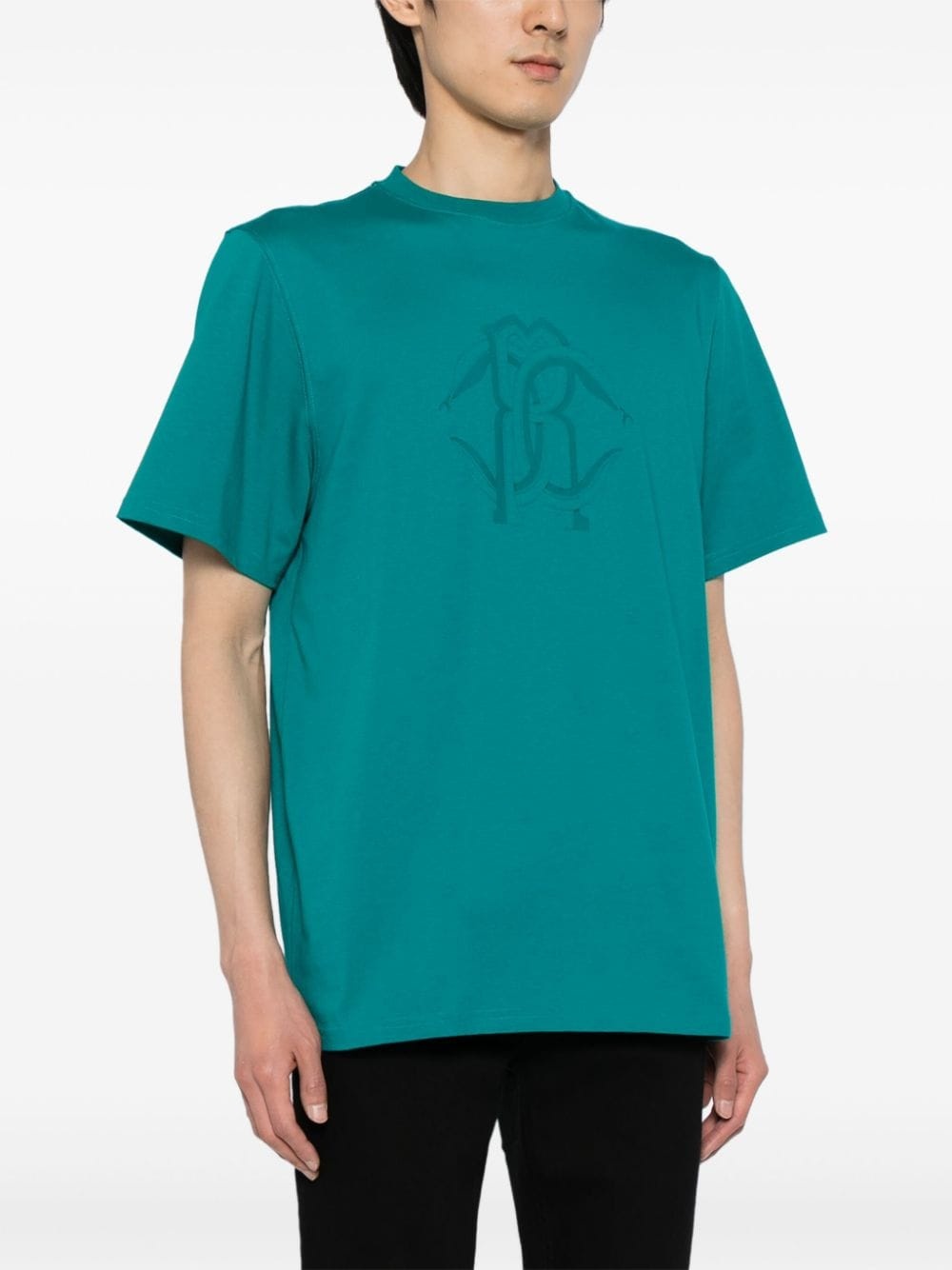 logo-print cotton T-shirt - 3