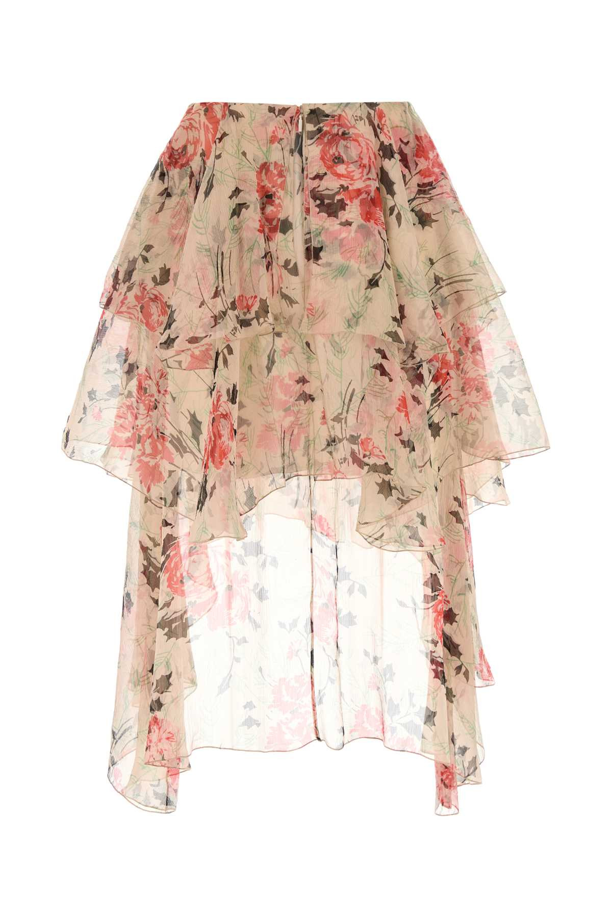 Loewe Women Printed Silk Skirt - 2