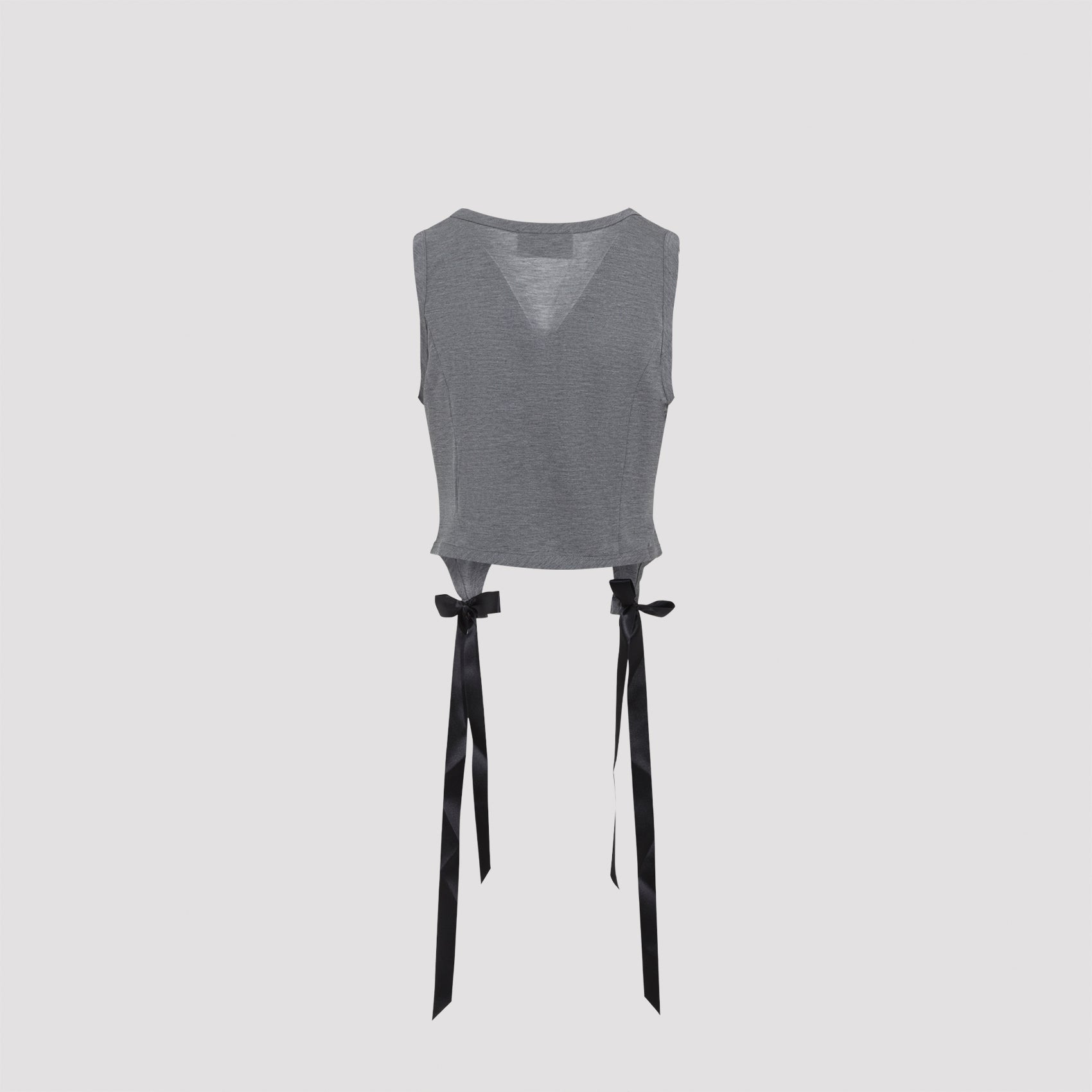 Simone Rocha Easy Tank Top With Bow Tails Women - 2