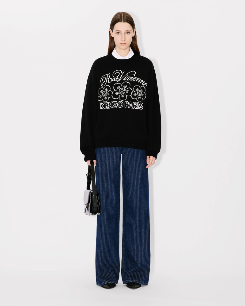 'KENZO Constellation' genderless embroidered jumper in wool and cotton 5