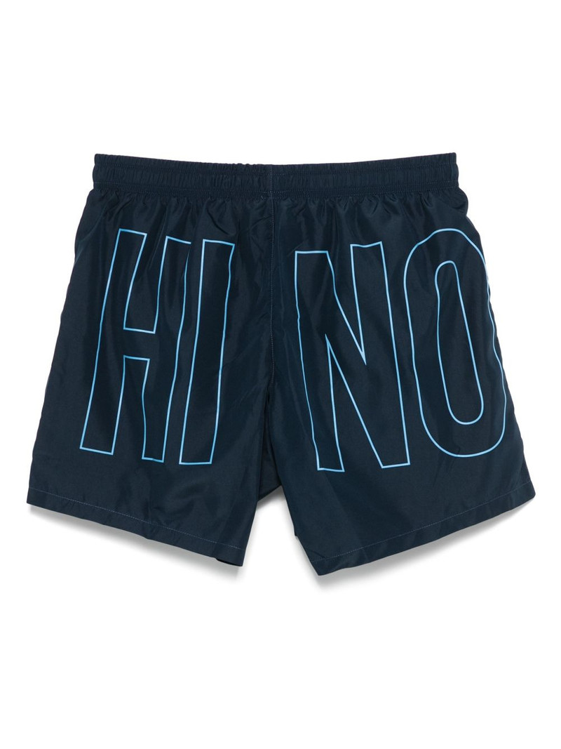 Moschino logo-print swim shorts outlook
