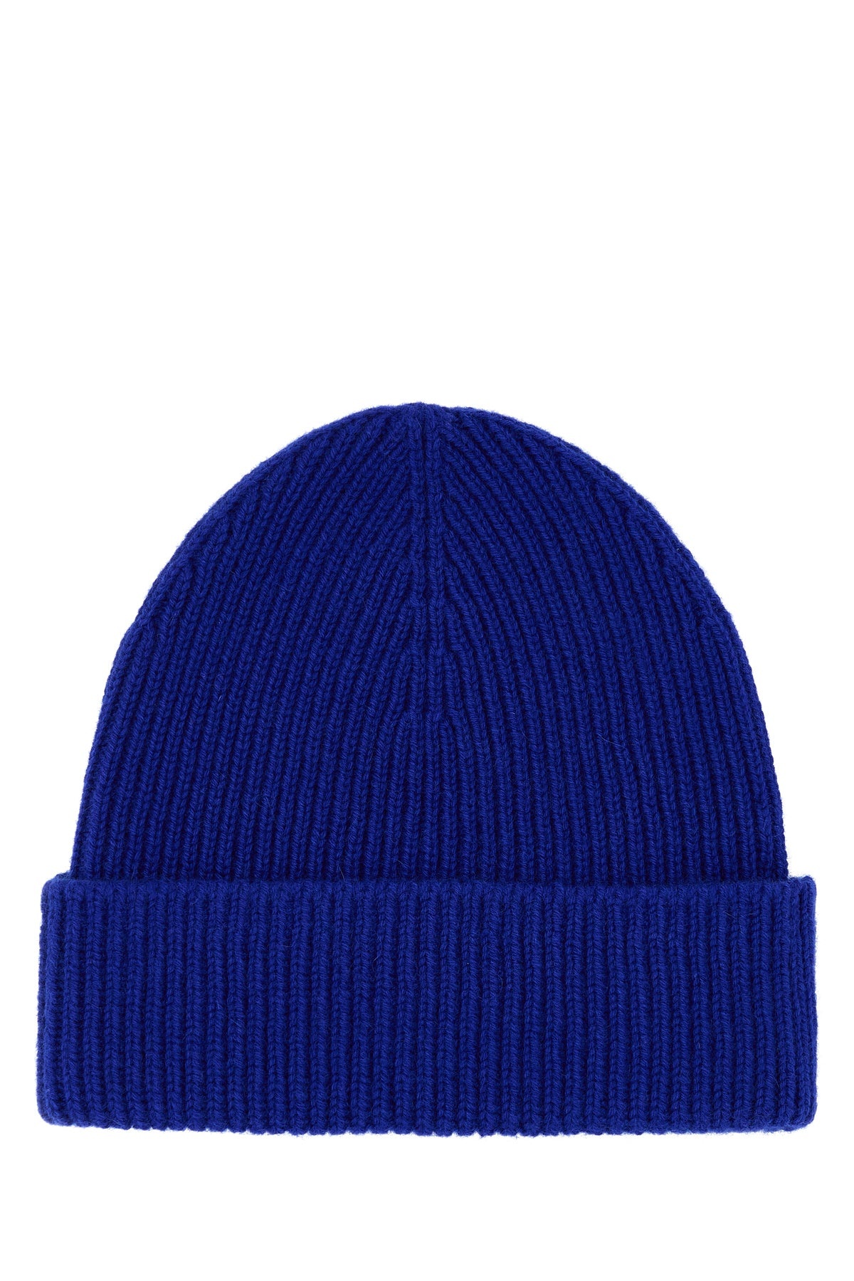 Electric blue cashmere beanie hat - 2