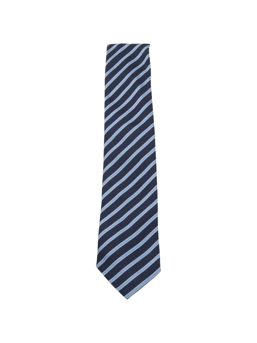 striped mulberry silk tie - 1