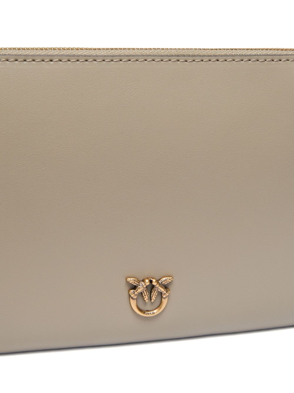 mini zip-fastening logo-plaque clutch bag - 3