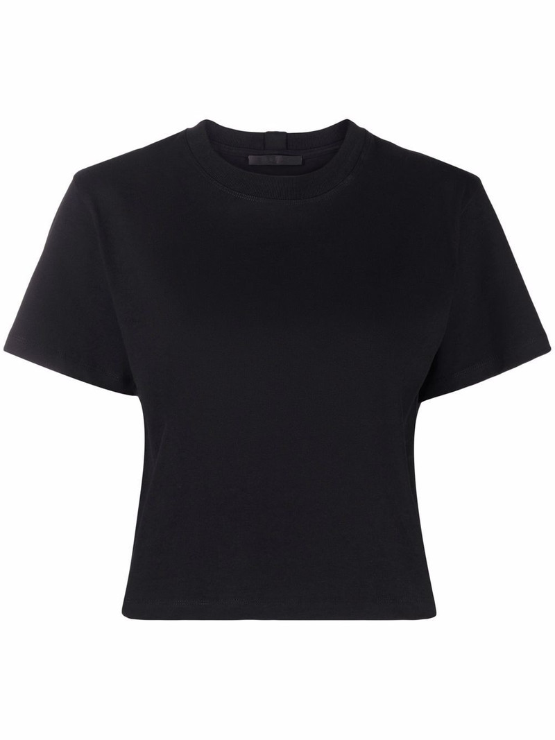 Core logo-print cropped T-shirt 1