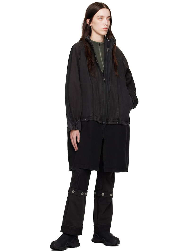 HYEIN SEO Black & Gray Convertible Patchwork Coat outlook