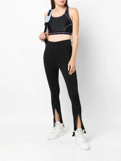 VERSACE JEANS COUTURE logo-band crop top outlook