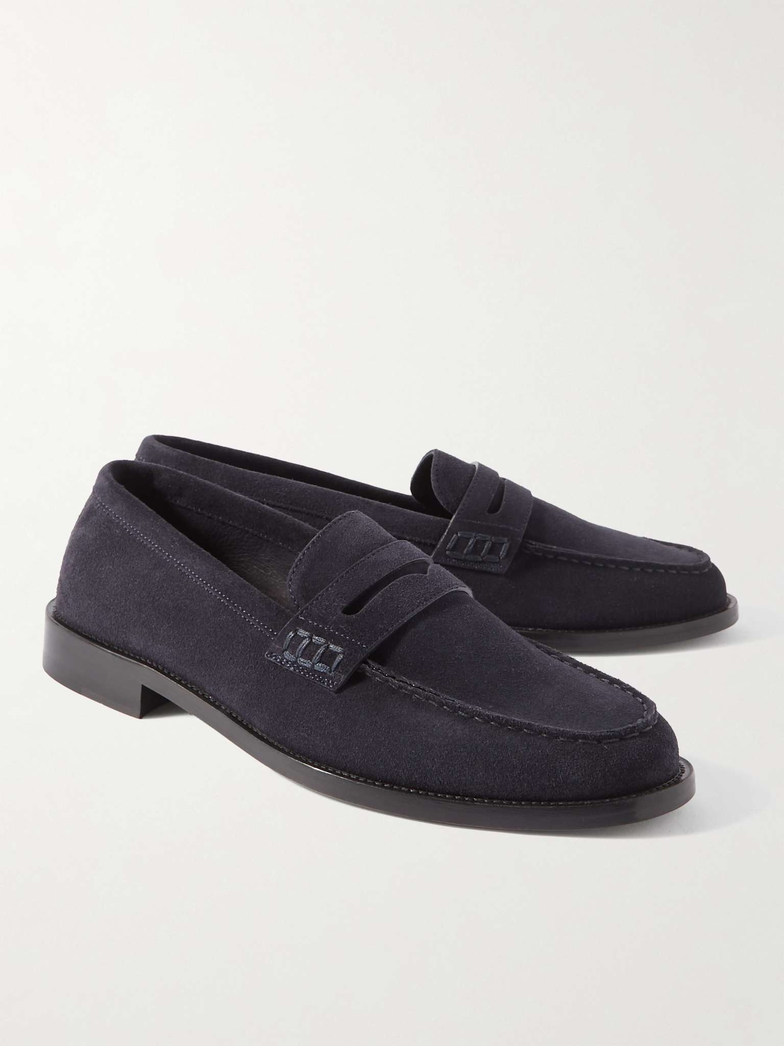 Perry Suede Penny Loafers - 4