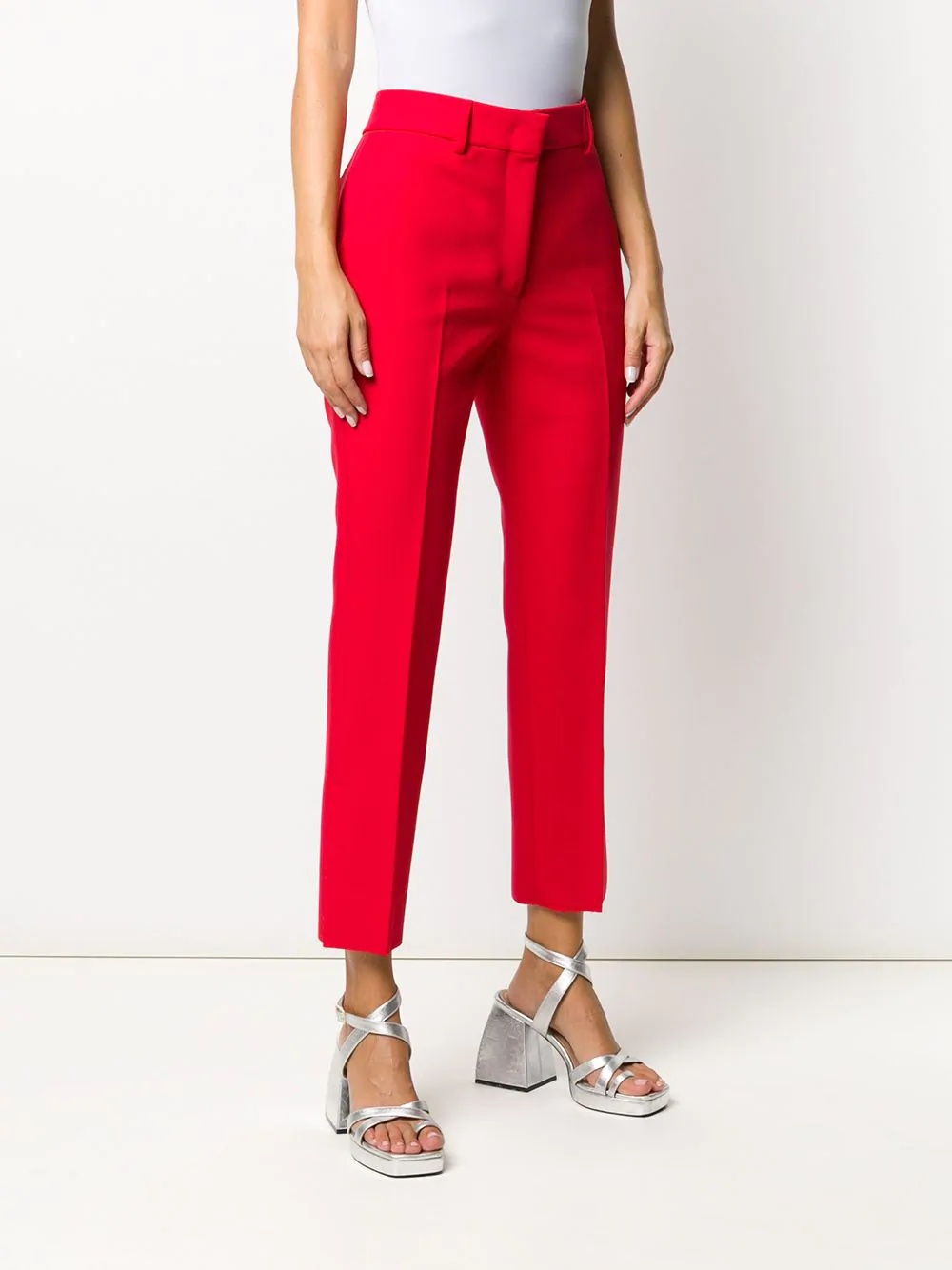 slim cropped trousers  - 3