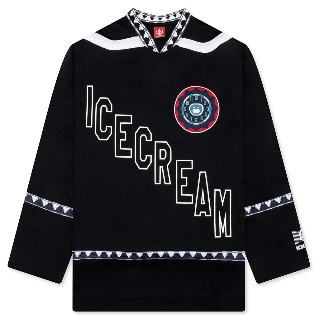 PARTY ON JERSEY L/S KNIT - BLACK - 1