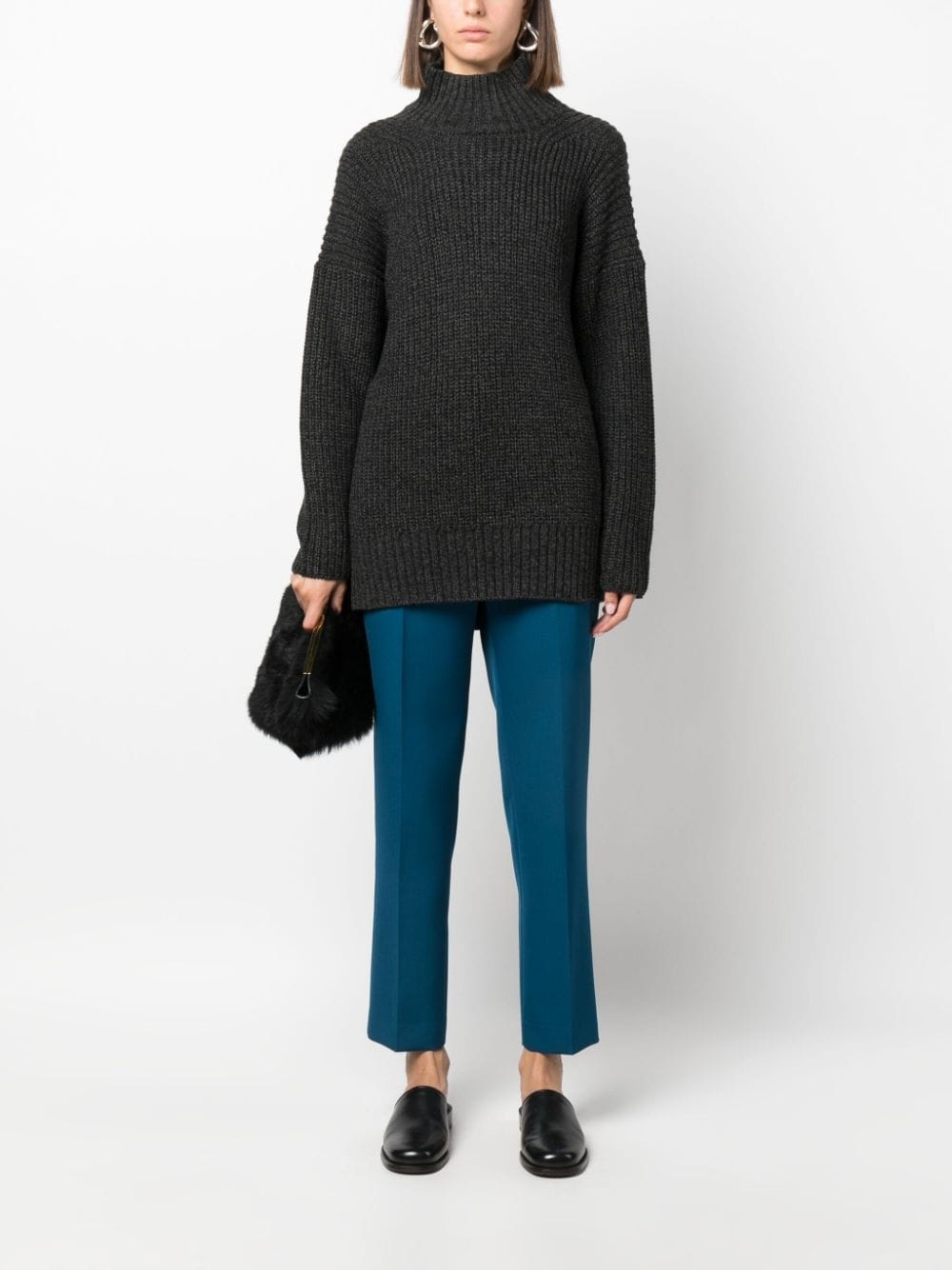 tailored cropped trousers - 2