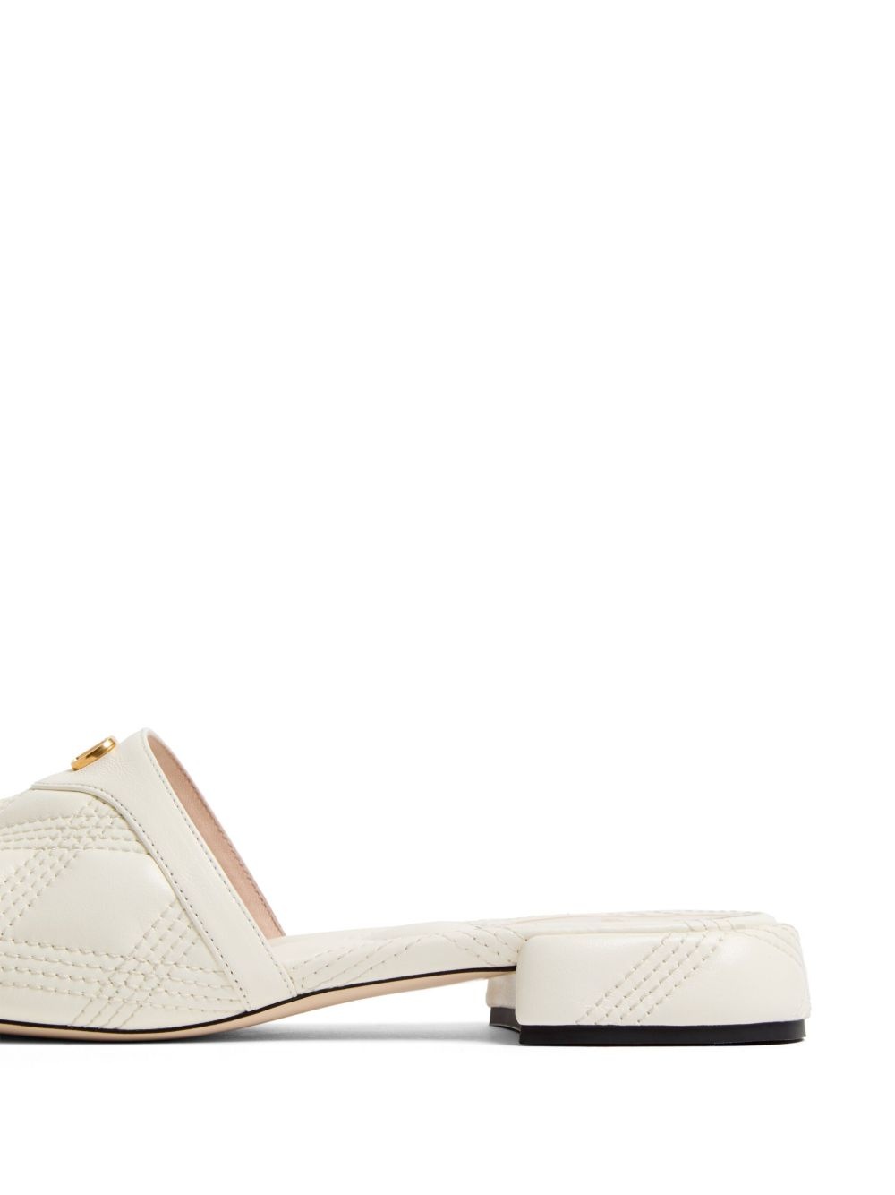 VLogo Signature quilted sandals - 5