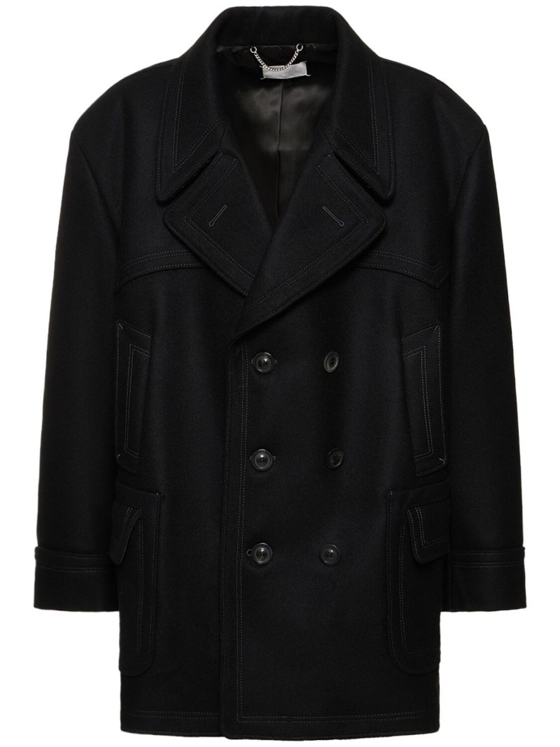 Oversized wool blend coat - 1