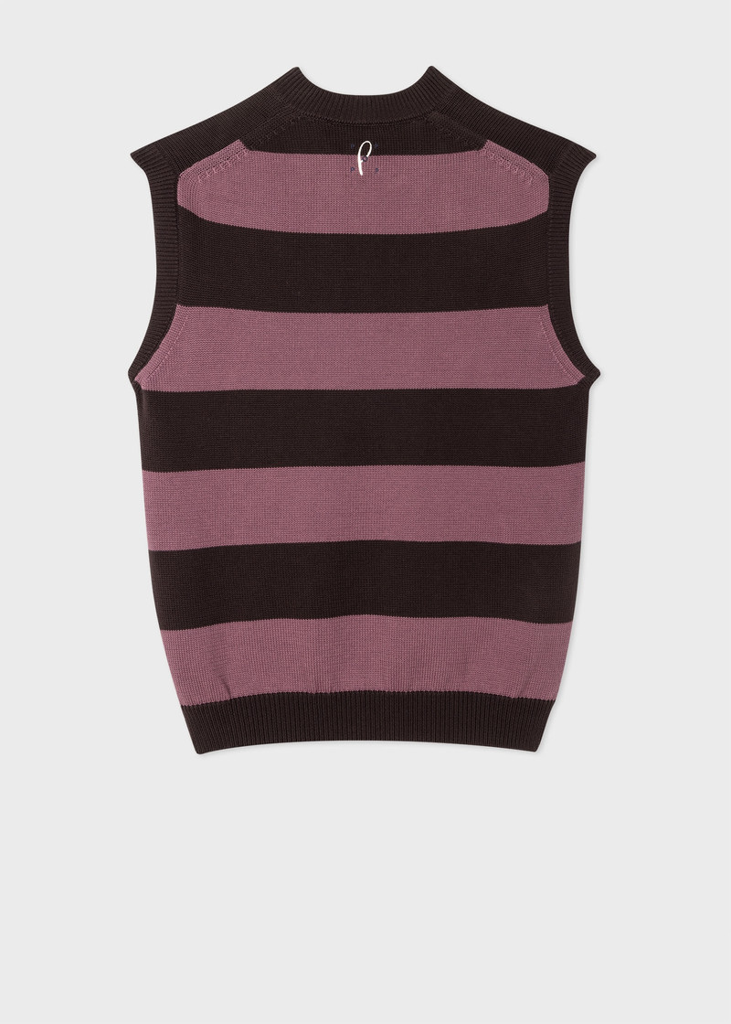 Paul Smith Knitted Cotton Panelled Vest outlook