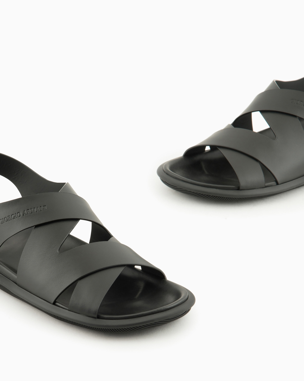 Leather woven sandals - 5