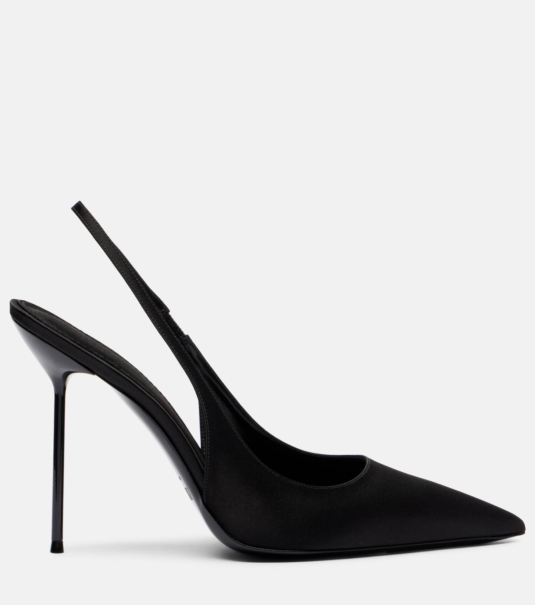 Lidia 105 satin slingback pumps - 4