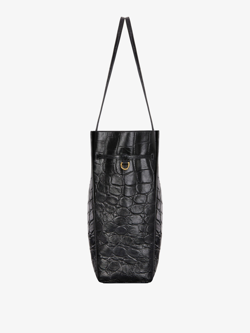MEDIUM VOYOU TOTE BAG IN CROCODILE EFFECT LEATHER 4