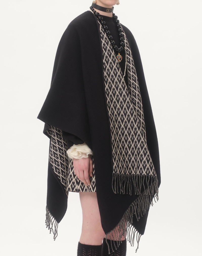 Valentino TOUTE LA V PONCHO IN WOOL, SILK AND CASHMERE outlook