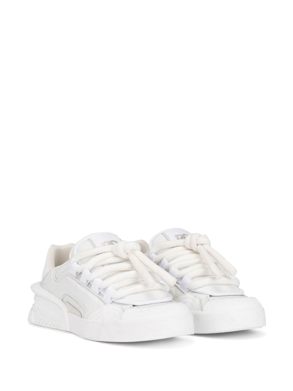 logo-patch low-top sneakers - 2