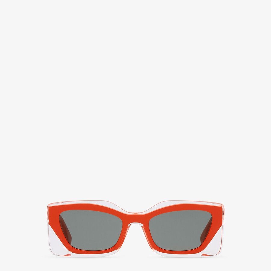 Red acetate sunglasses - 1