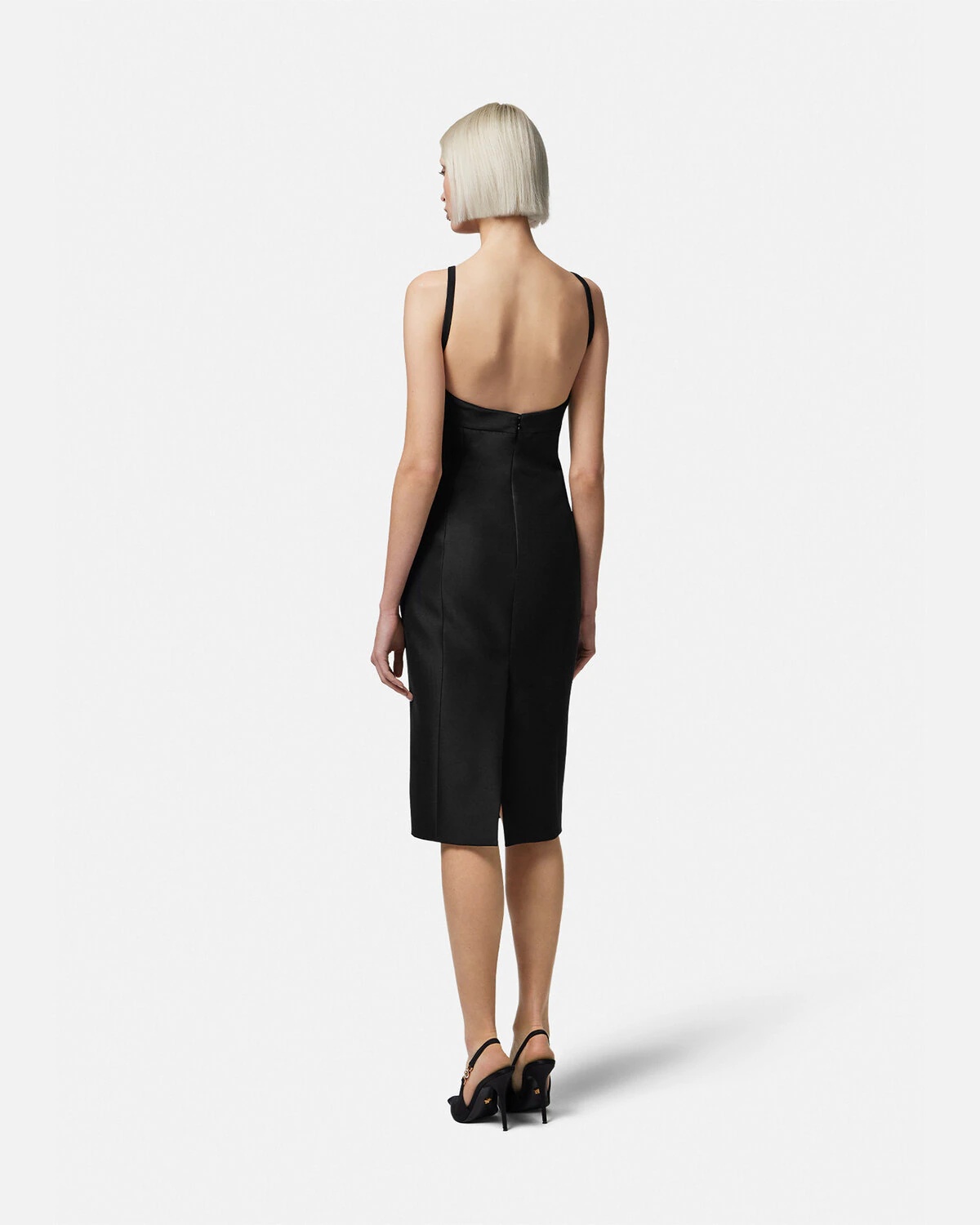 Folded Bustier Midi Dress - 4