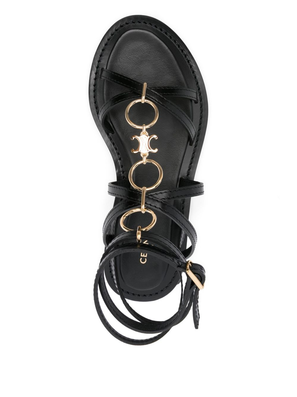 Celine Women Lympia Leather Sandals - 3