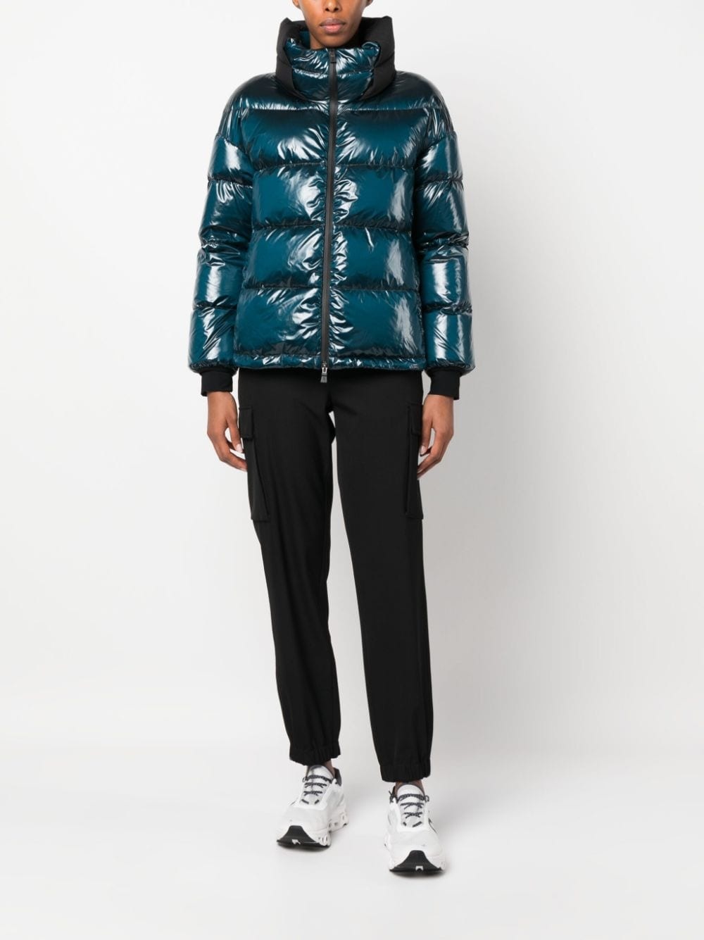 high-neck padded jacket - 2