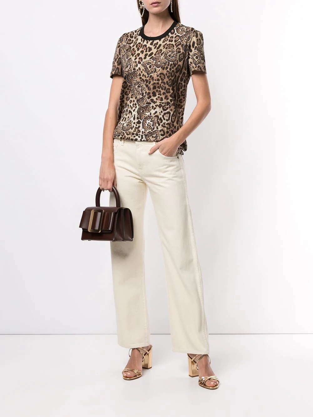 leopard print T-shirt - 2