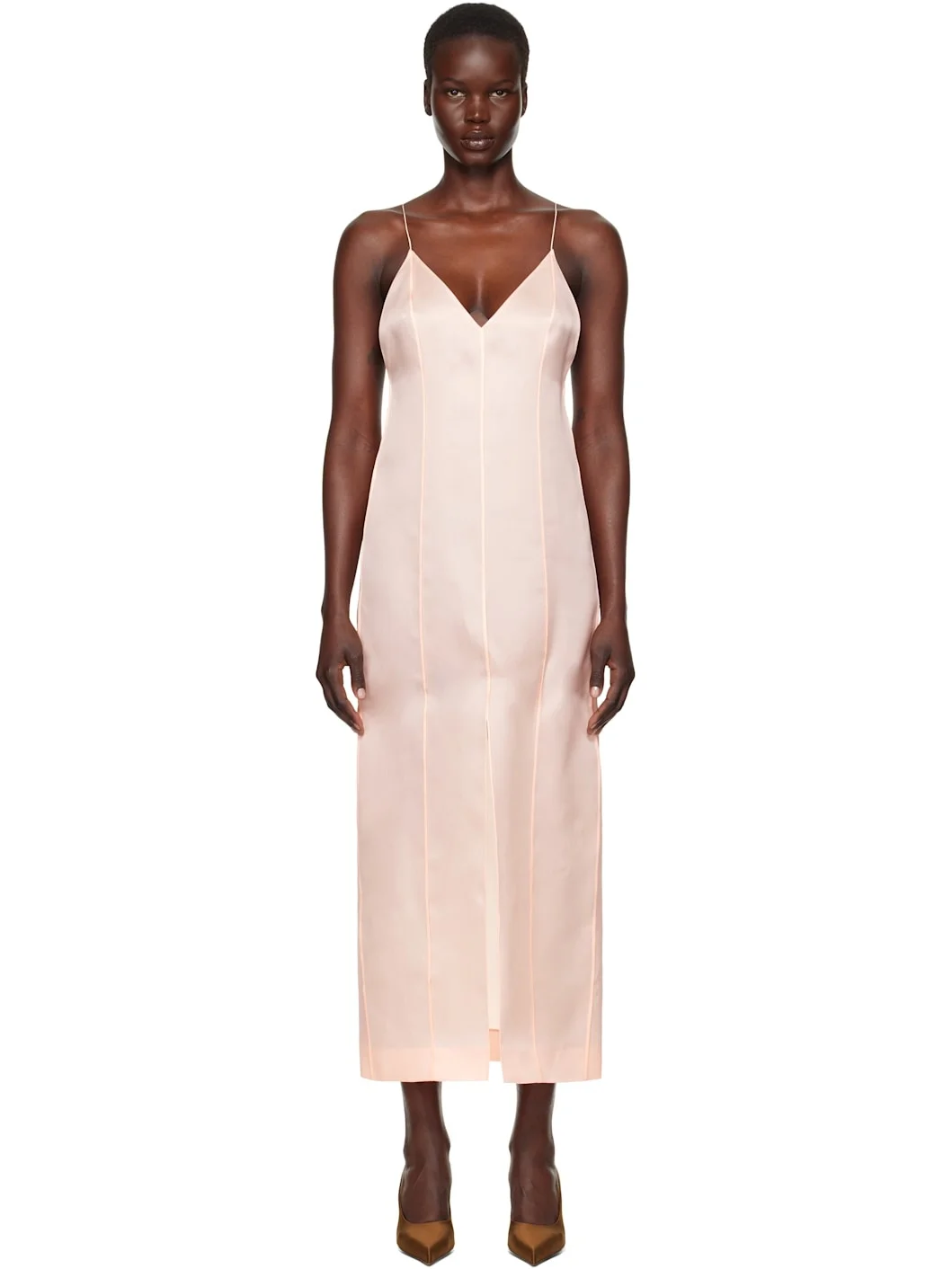 Pink Tully Maxi Dress - 1