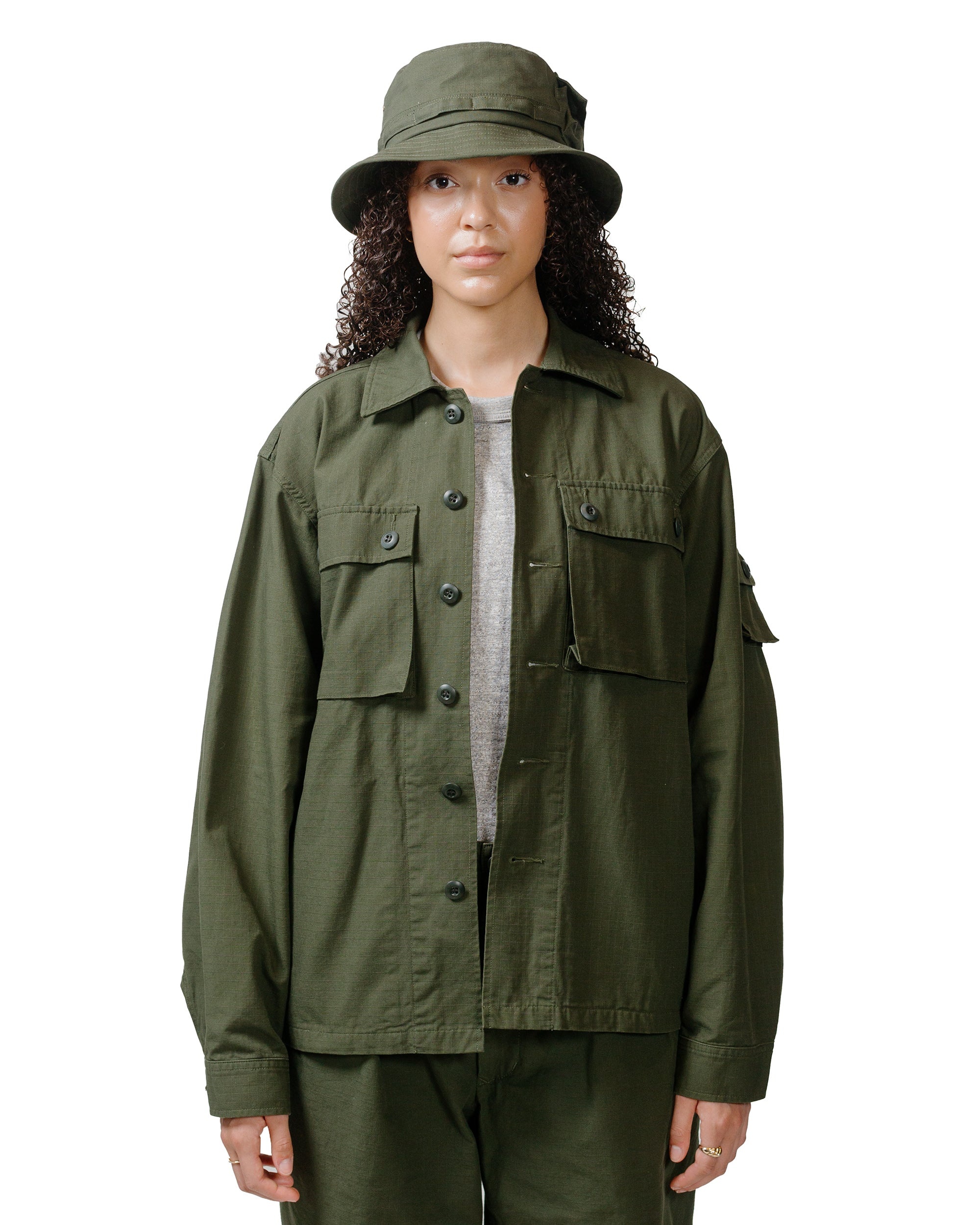 Lost & Found MIL SHT-JAC Cotton Ripstop Olive - 6