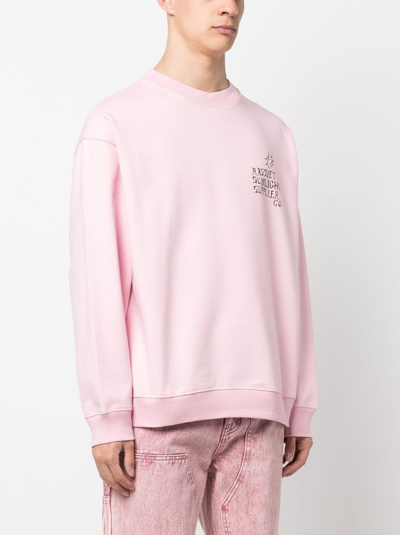 logo-print cotton sweatshirt 4