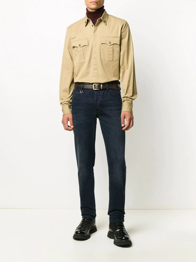 DSQUARED2 utility shirt with collar detailing outlook