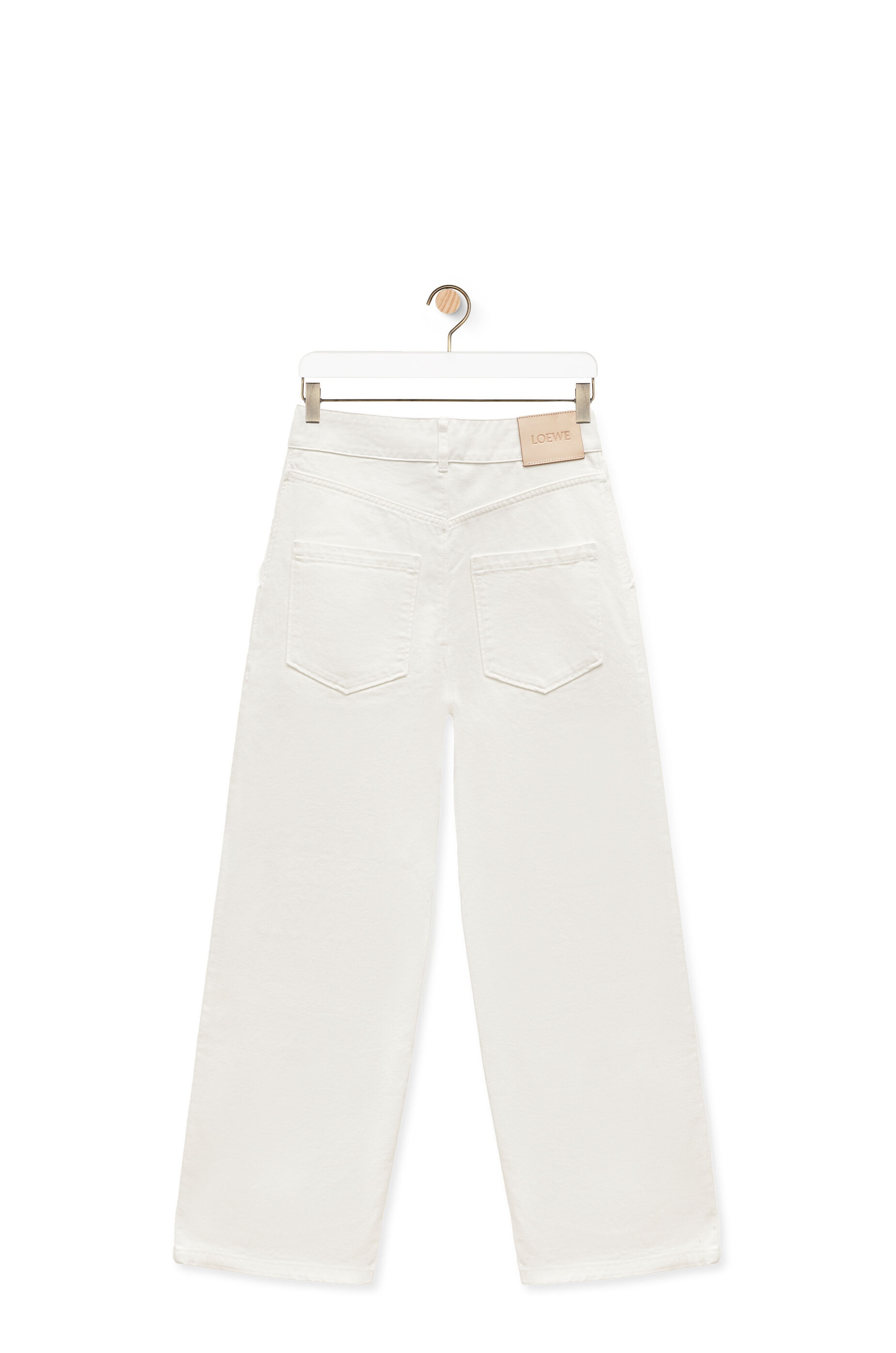 24SS new/LOEWE リラックスストレートジーンズ Jeans White Women's High waisted jeans | LOEWE | 24S