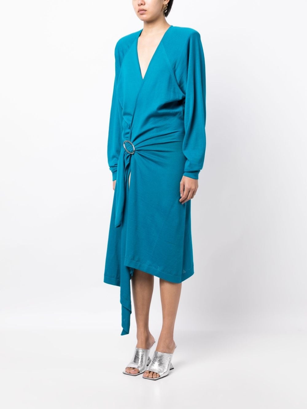 Atwell wool midi wrap dress - 3