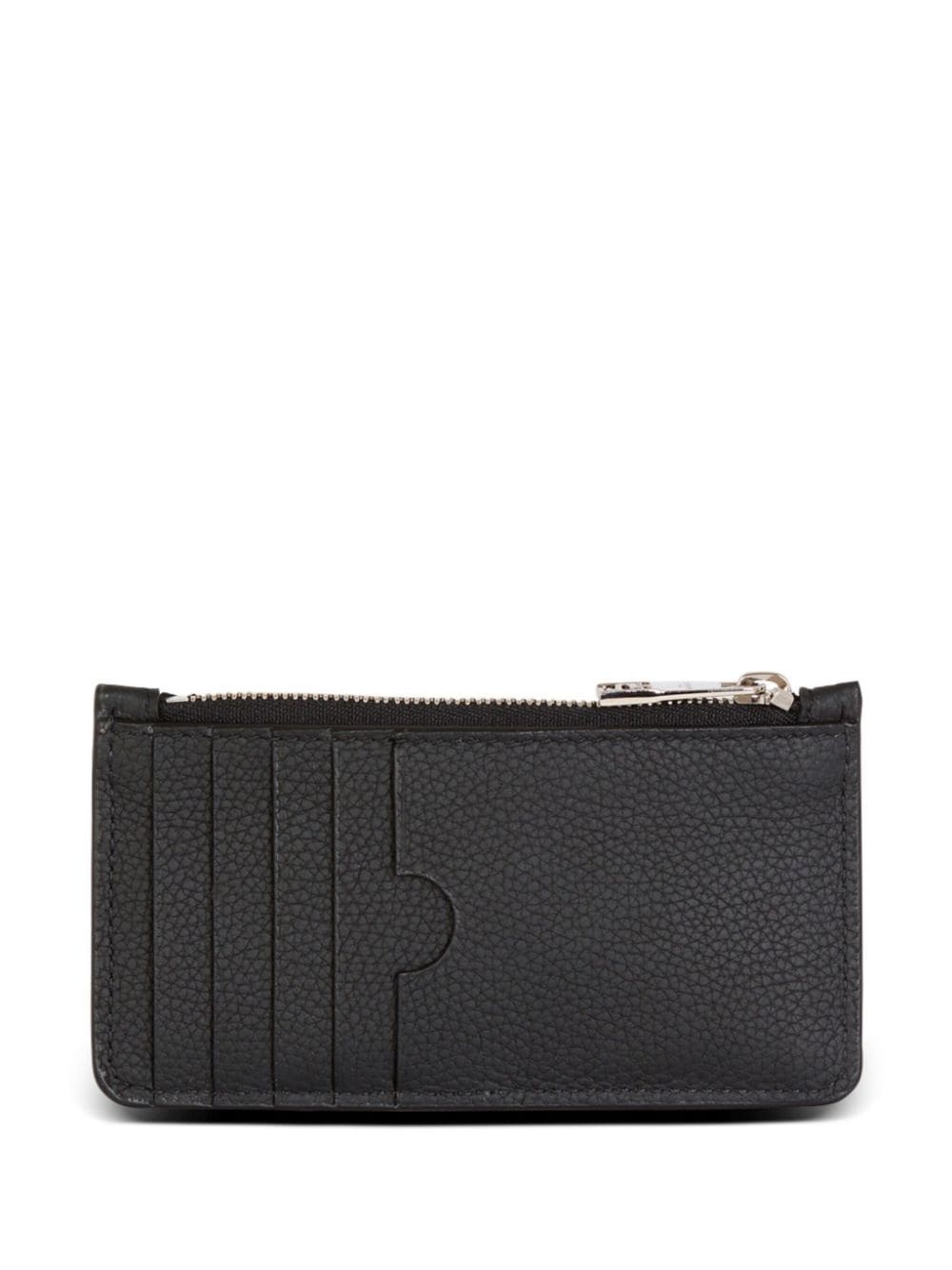monogram-embossed leather cardholder - 2
