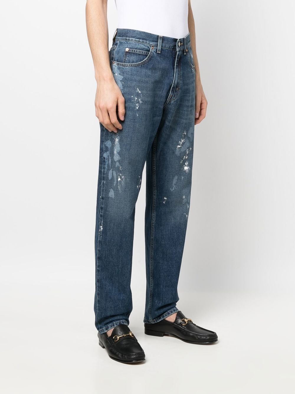 painter-wash straight jeans - 3